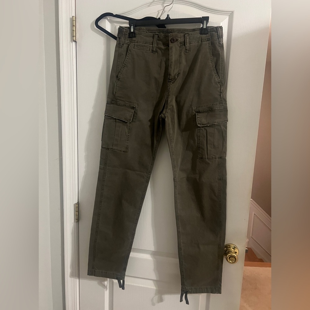 American Eagle Men's Cargo Pants; NWT: 29x34; Slim Lived In Cargo
